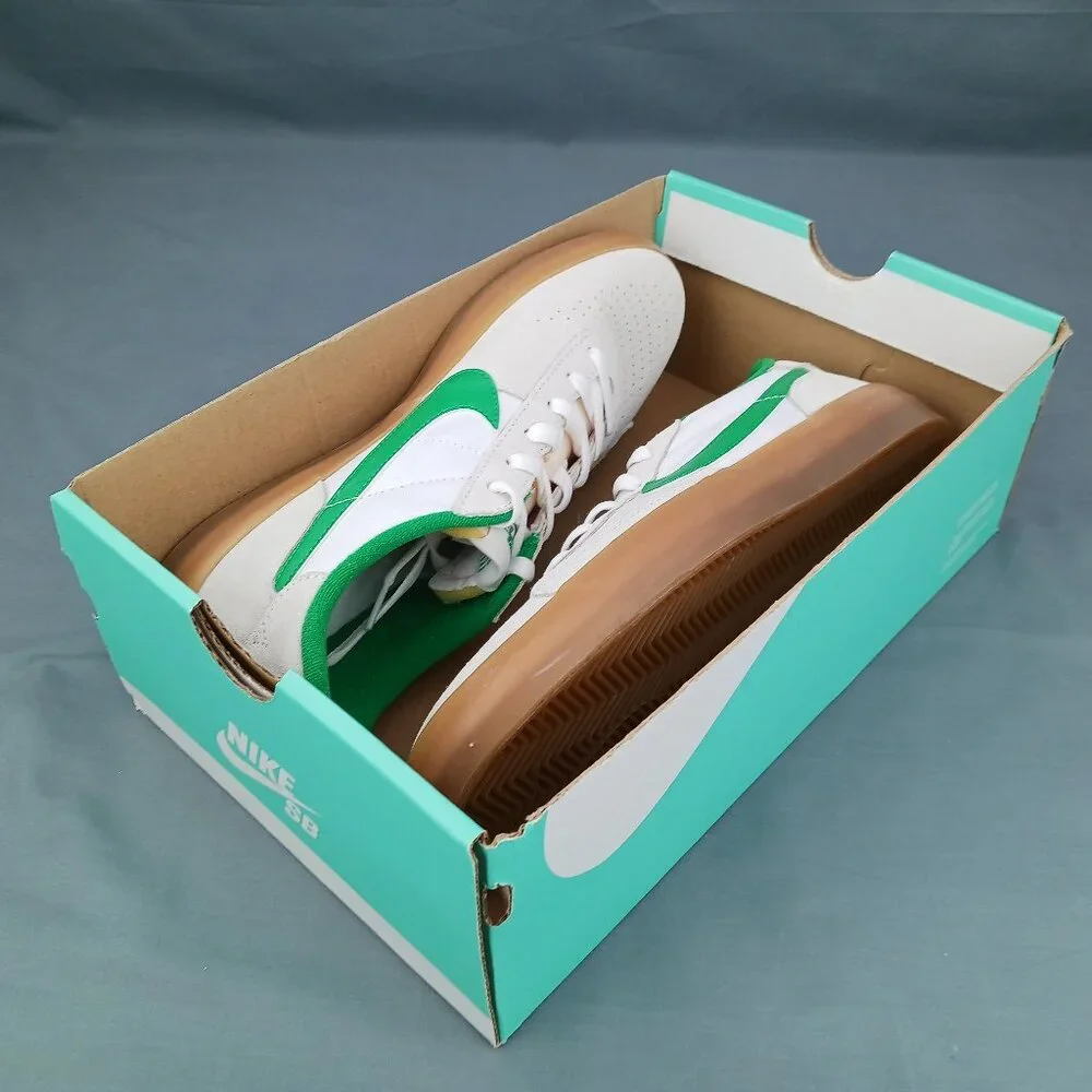 Nike SB Heritage Vulc Mens Sneakers CD5010 101 White Green Size 10-14 NO BOX TOP